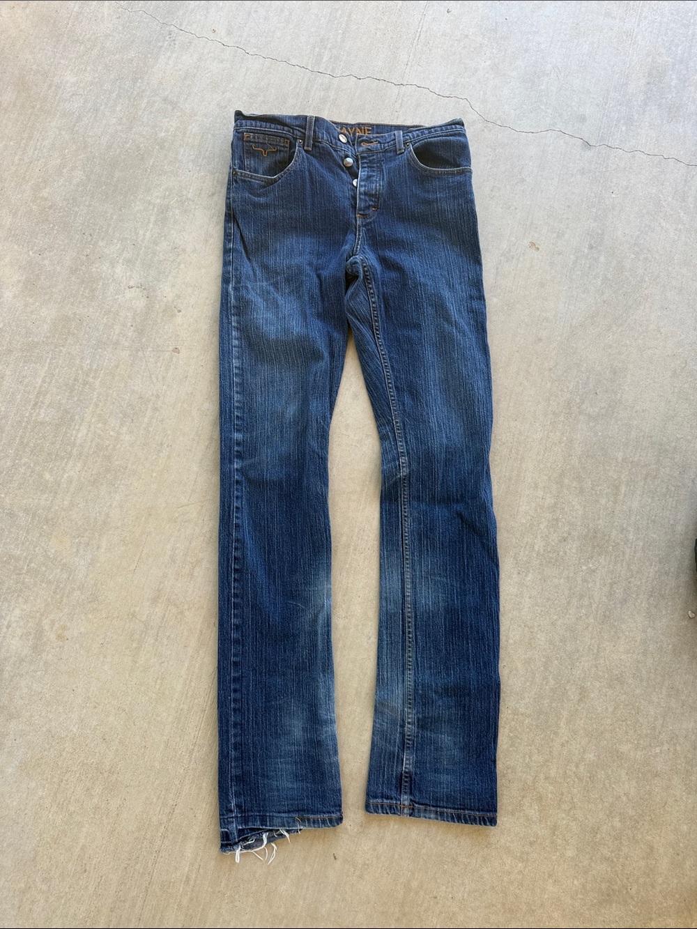 Kimes Ranch Wayne Men’s Jeans 32x36 – Dark Wash – Made in USA